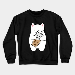 Boba Tea lover kitty Crewneck Sweatshirt